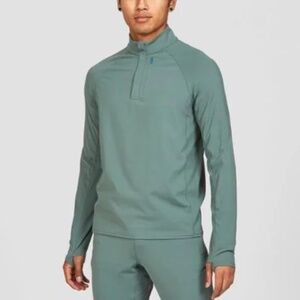 Janji Men's Mercury Quarter Zip Pullover in Plateau Size Medium